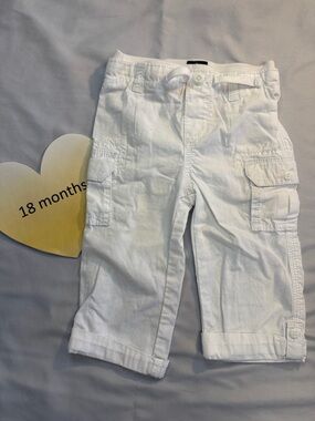 OshKosh B'gosh White Cargo Pants